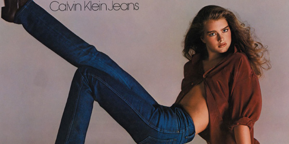 Brooke Shields in Calvin Klein Jeans ad