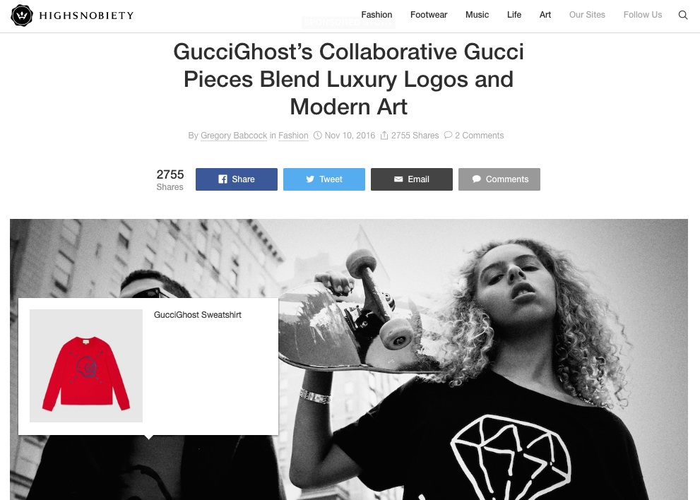 Gucci x Highsnobiety