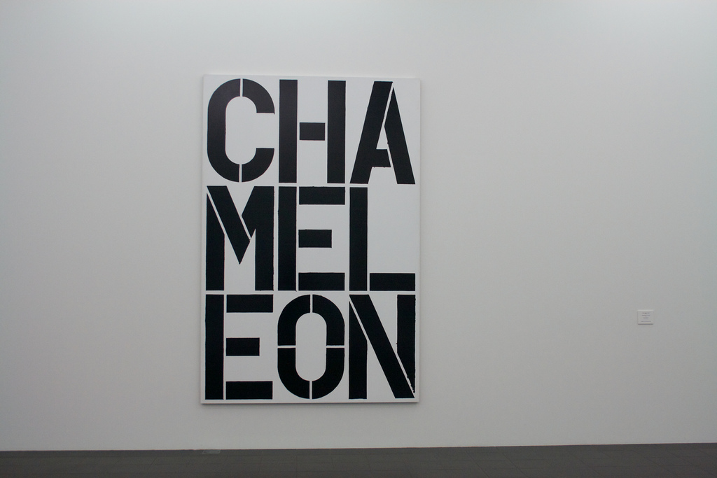  Christopher Wool《Chameleon 變色龍》，1,390萬美元。