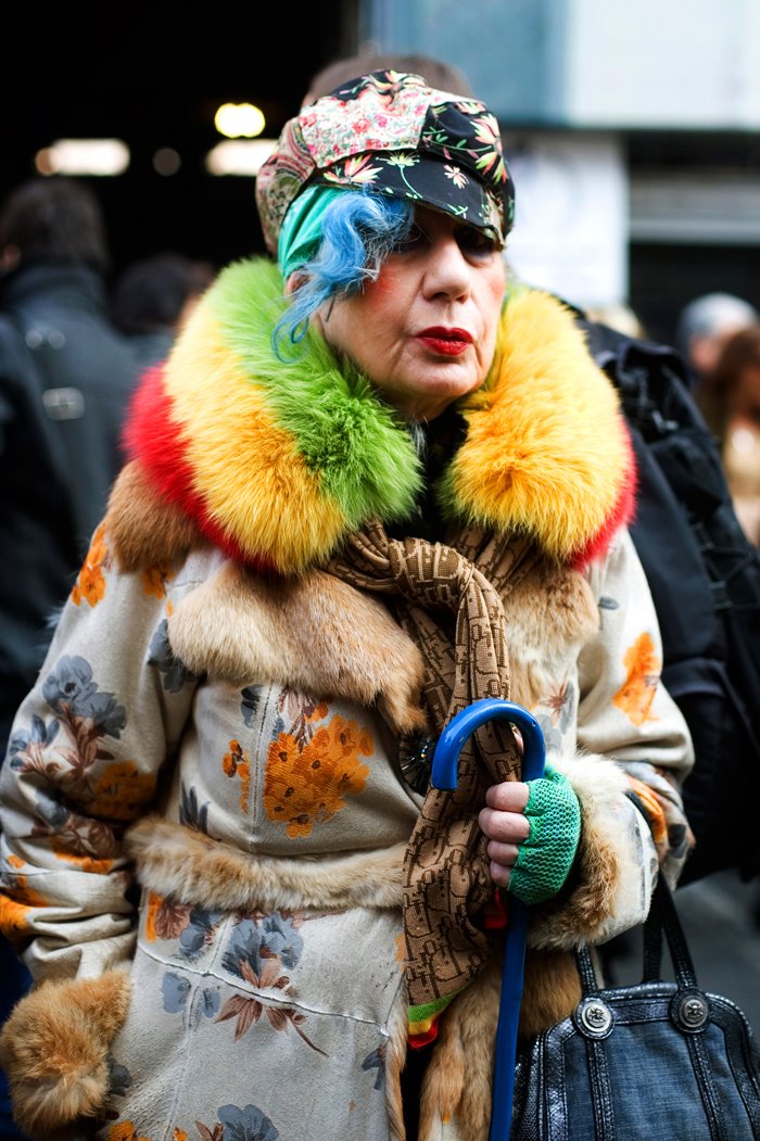 Anna Piaggi via thesartorialist