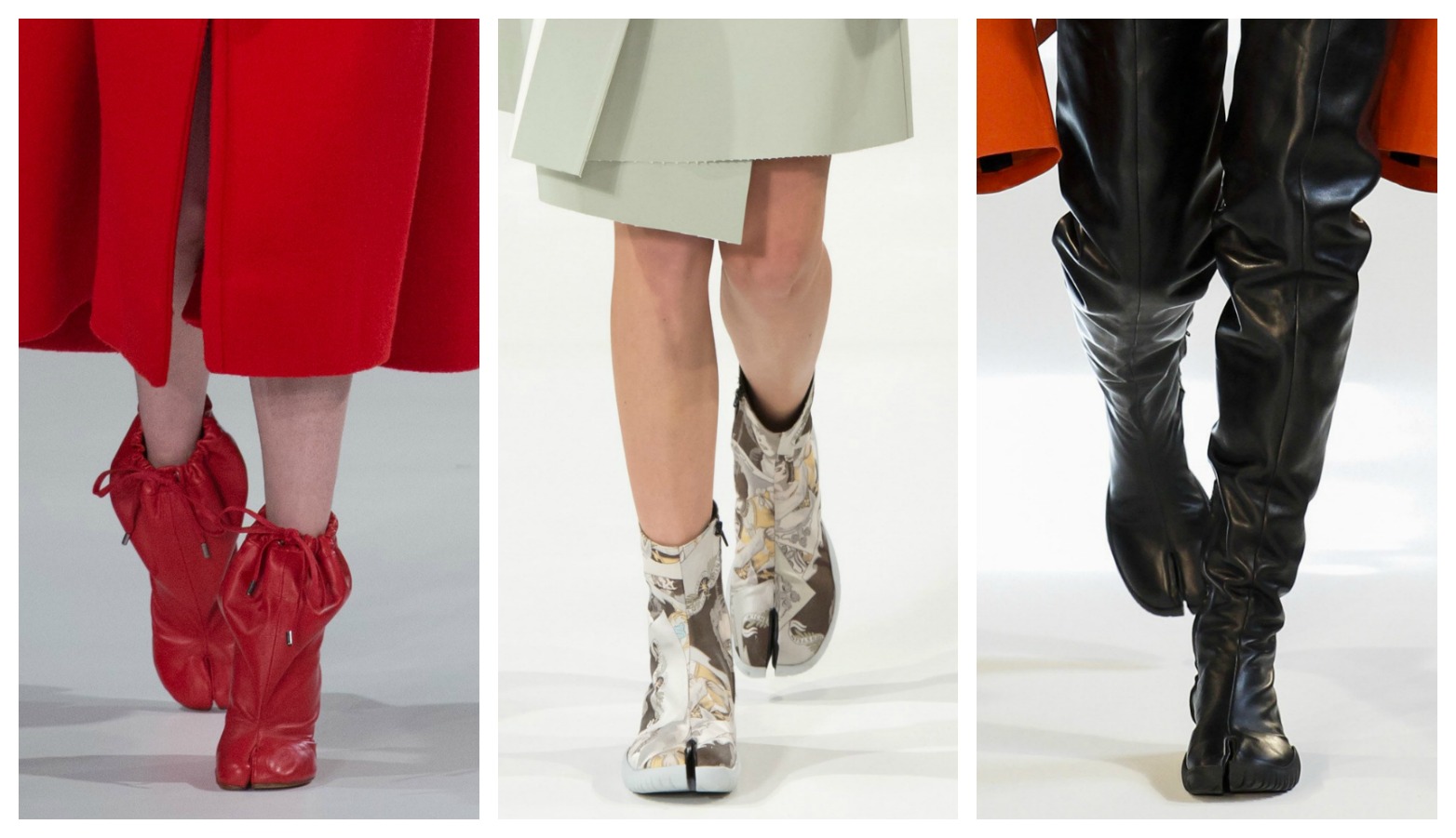 Margiela tabi boots by John Galliano 