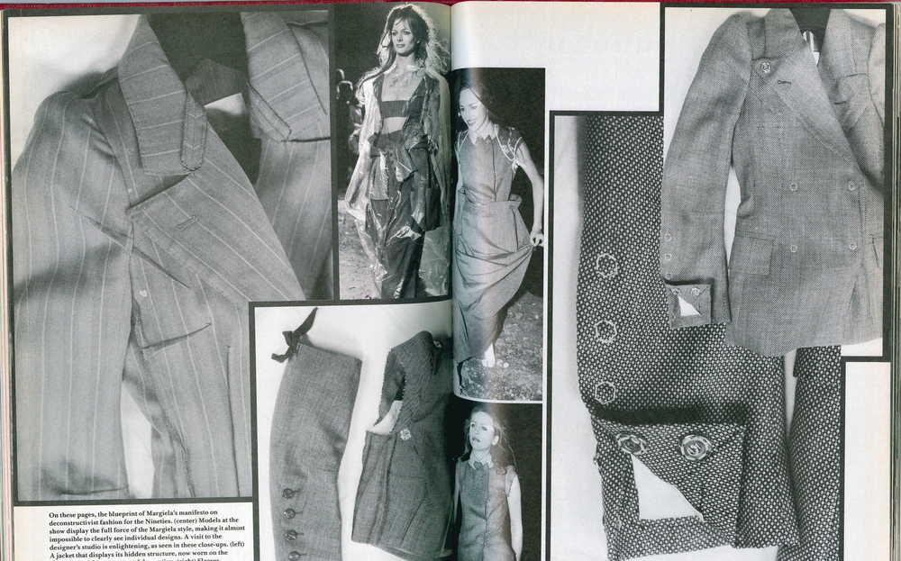 BILL CUNNINGHAM, IMAGES AND TEXT ON MARTIN MARGIELA, SPRING/SUMMER 1990, DETAILS, MARCH 1990 via http://www.fashionprojects.org/