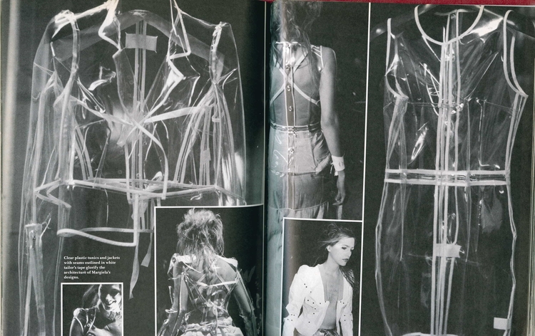 BILL CUNNINGHAM, IMAGES AND TEXT ON MARTIN MARGIELA, SPRING/SUMMER 1990, DETAILS, MARCH 1990 via http://www.fashionprojects.org/