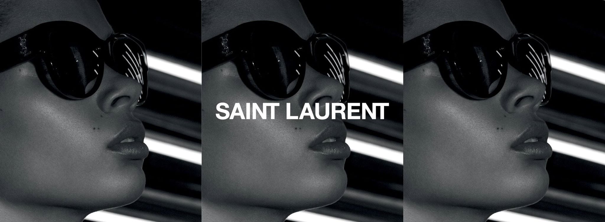 Hedi Sliame為Saint Laurent Paris 拍攝眼鏡廣告。source from YSL.com