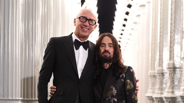 Bizzarri with Gucci creative director Alessandro Michele.