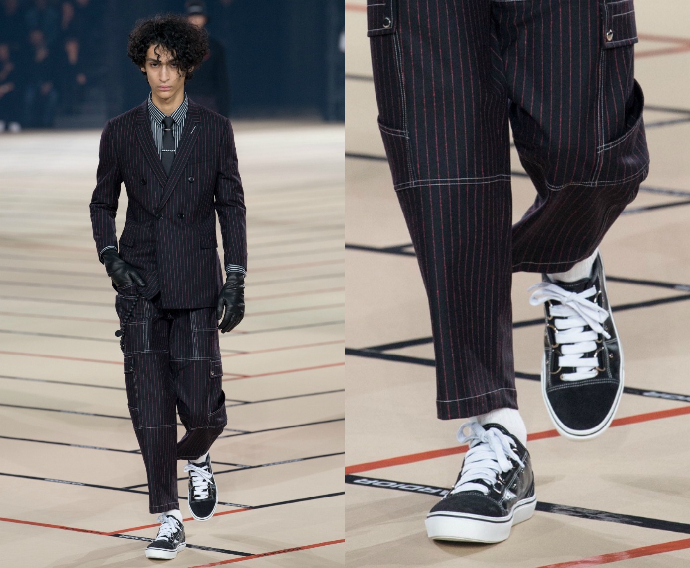 Dior Homme 2017 F/W（疑似向 Vans Old Skool 致敬的）球鞋