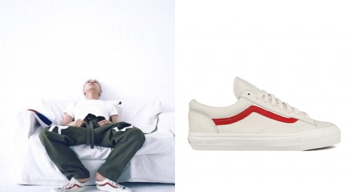 G-Dragon in Vans Style 36（Old Skool 復刻版）