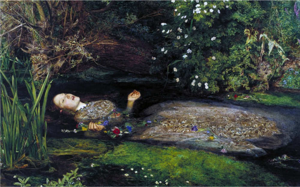 米雷 Millais John Everett 的《奧菲莉亞（Ophelia）, 1852