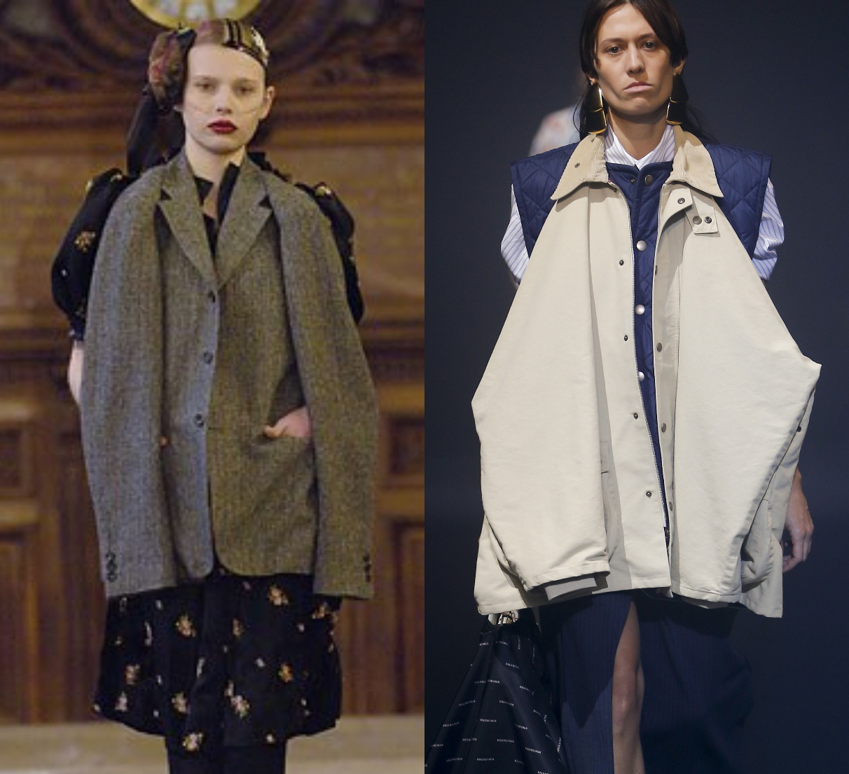 Comme des Garcons 2006 F/W；Balenciaga 2018 S/S