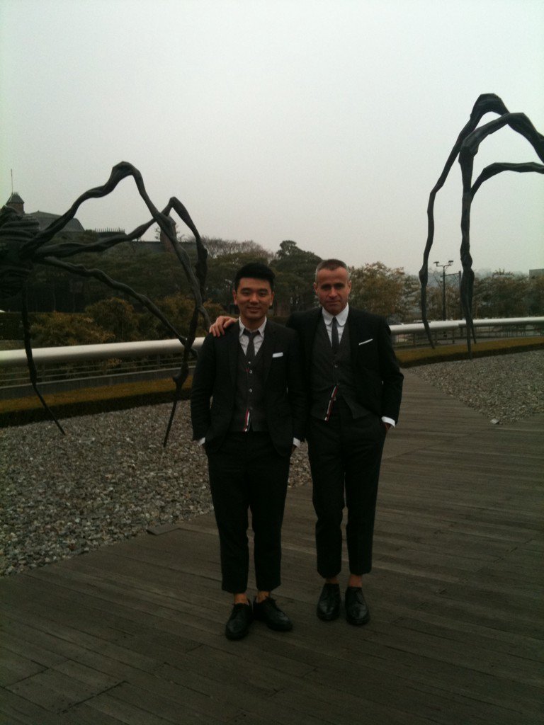 Juwon with Thom Browne, 2012