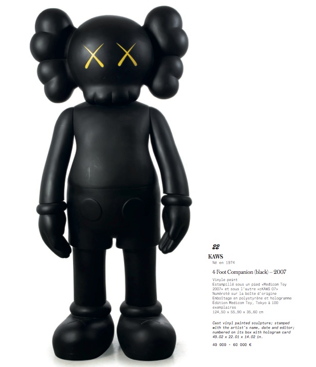 KAWS 4 Foot Companion --- Sold 80,600 €