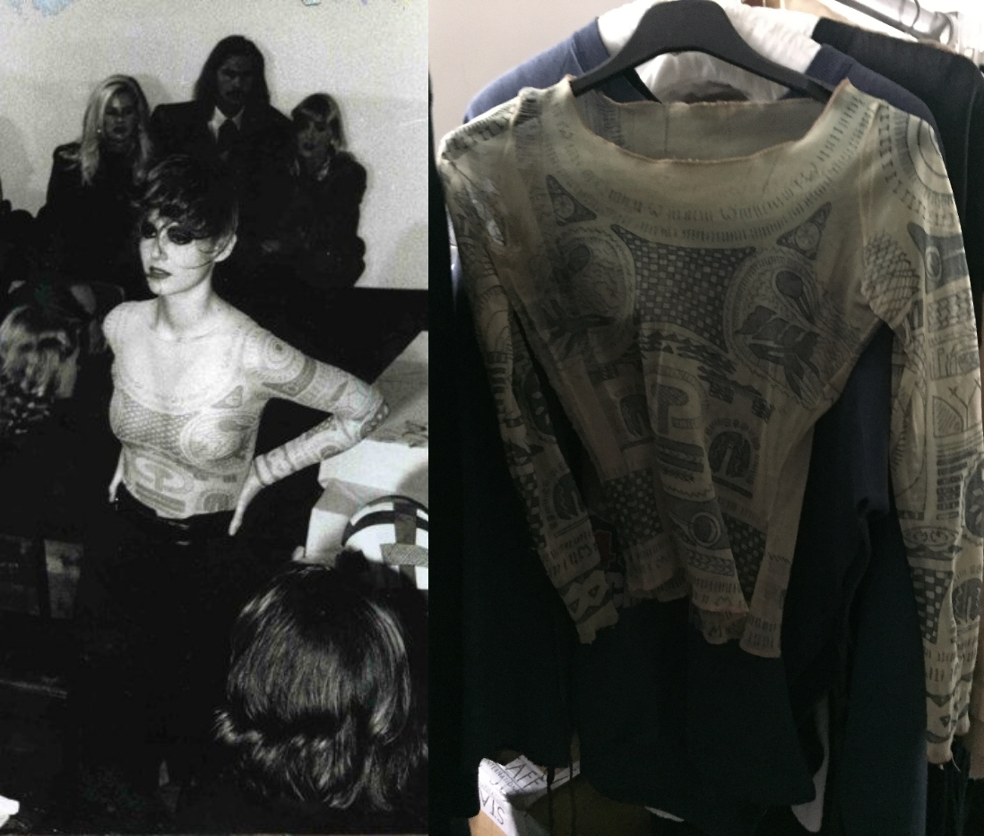 刺青衣（Silk Tattoo Top）, Maison Martin Margiela 1989 S/S