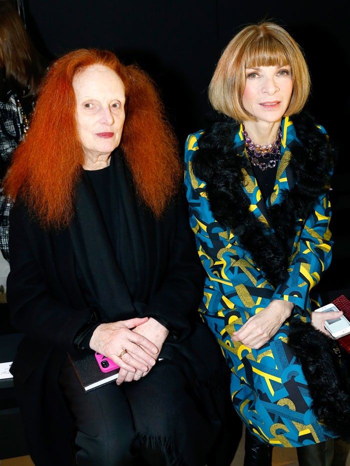 Grace Coddington & Anna Wintour , photo via Who What Wear