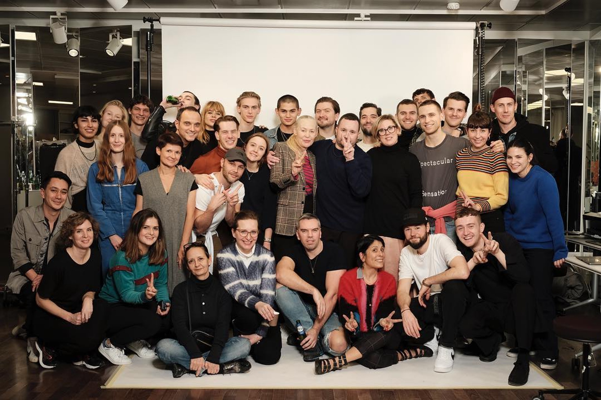 Kim Jones with Louis Vuitton team