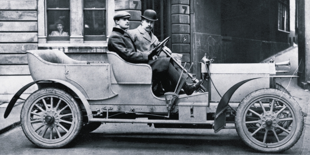 Charles Rolls at Yonkers, New York in the TT winning car