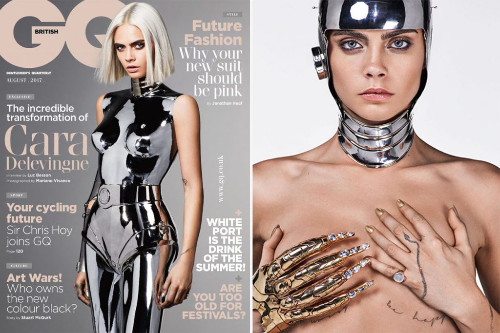 Cara Delevingne 穿上 Thierry Mugler 登英國版 GQ